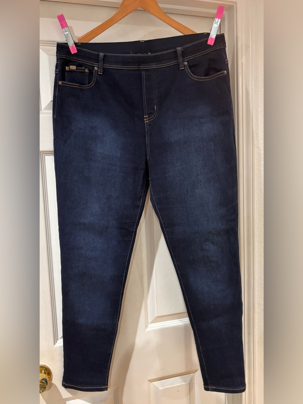 DG2 by Diane Gilman Comfort Waist Dark Wash Jeggings Size 1X